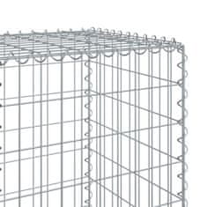 Petromila vidaXL Gabiónový kôš s krytom 300x50x150 cm pozinkované železo