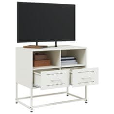 Vidaxl TV skrinka biela 68x39x60,5 cm oceľ