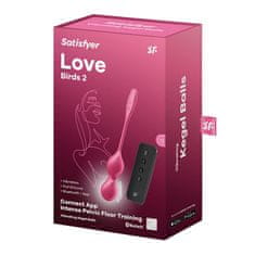 Satisfyer Satisfyer Love Birds 2 APP (Red), vibračné vaginálne guličky