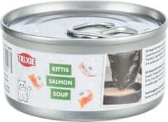 Trixie Salmon Soup losos & kuře - tekutý pamlsek pro kočky, (BAL 4 x 80 g)