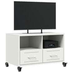 Vidaxl TV skrinka biela 68x39x43,5 cm oceľ