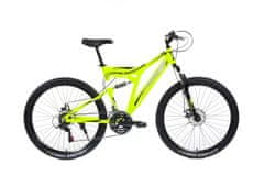 Olpran DENVER FULL DISC FULL SUSPENSION - 27,5" ALU strieborná/zelená 27,5