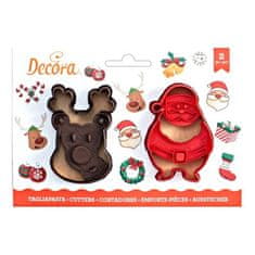 Decora Vykrajovačka sob a Santa Claus 8 cm