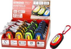 Strend Pro Svietidlo Strend Pro Keychain, kľúčenka, prívesok, s karabinkou, mix farieb, LED 20 lm, 70x34x24 mm, .