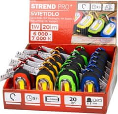 Strend Pro Svietidlo Strend Pro Keychain, kľúčenka, prívesok, s karabinkou, mix farieb, LED 20 lm, 70x34x24 mm, .