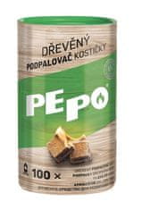 PE-PO Podpaľovač PE-PO. drevný pevný, 100 ks, rozpaľovač na gril, kachle, krby, pece