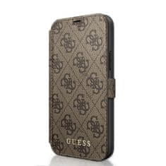 Guess Flipové puzdro 4G Book pre iPhone 12-12 Pro 6.1 Brown