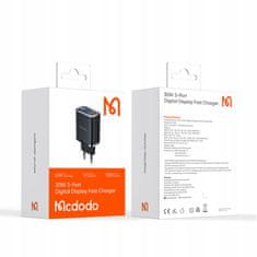 Mcdodo Mcdodo Rýchla Nabíjačka Pre Iphone 2Xusb-C 1Xusb Pd 30W Led Meter