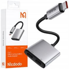 Mcdodo Mcdodo Adaptér 2X Usb-C Adaptér Usb Typ C Kábel Na Samsung Apple S Dac