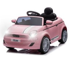 shumee Milly Mally Fiat 500e Pink vozidlo poháňané batériou