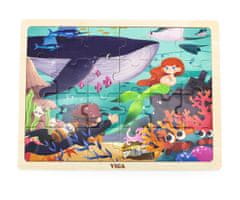 shumee Viga 44645 Puzzle na podložke, 24 dielikov - more