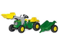 shumee Rolly Toys 811496 Rolly Junior Traktor John Deere s lyžicou a prívesom