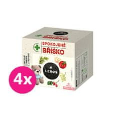 LEROS 4x LEROS Čaj detský Spokojné bruško 10x2g