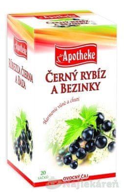 Apotheke APOTHEKE PREMIER SELECTION ČAJ RÍBEZĽA ČIER.A BAZA, 20x2 g