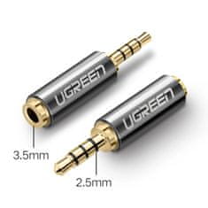 Ugreen Audio adaptér Jack 2,5 mm (samec) na Jack 3,5 mm (samica) - Čierna KP32962