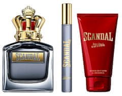 Jean Paul Gaultier Scandal For Him - EDT 100 ml + sprchový gel 75 ml + EDT 10 ml