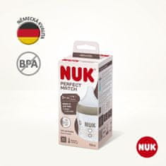 Nuk Perfect Match láhev s kontrolou teploty 150 ml hnědá