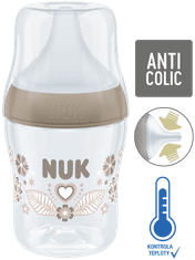 Nuk Perfect Match láhev s kontrolou teploty 150 ml hnědá