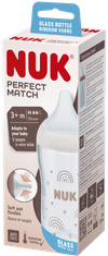 Nuk Perfect Match láhev sklo s kontrolou teploty 230 ml