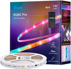 Govee WiFi RGBIC Smart PRO LED pásik 3m - extra odolný