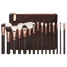 VivoVita Make Up Brush Set – Súprava 15 štetcov na líčenie