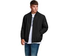 Jack&Jones Plus Pánska bunda JJERUSH 12173990 Black (Veľkosť 5XL)