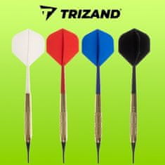 Trizand Kompletný set šípok , zlatý, plast/kov, 14,5/3,5/3,5 cm, 18 g