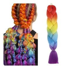 Flamenco Mystique Syntetické farebné vlasy 120 cm husté ombre WLS48