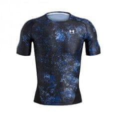 Under Armour Under Armour HG IsoChill Prtd SS Pánske kompresné tričko - čierno-modrá