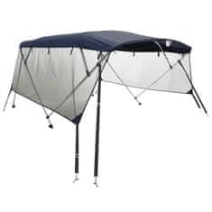 Vidaxl Strieška Bimini so 4 oblúkmi a stenami 243x(200-213)x137 cm