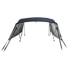 Vidaxl Strieška Bimini so 4 oblúkmi a stenami 243x(185-198)x137 cm