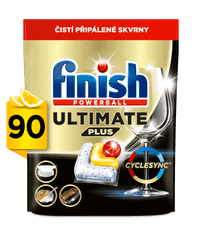 Finish Ultimate Plus All in 1 kapsule do umývačky riadu Lemon 90 ks