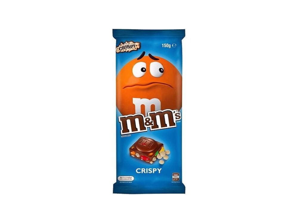 M&M´S mliečna čokoláda s draže a ryžovými kúskami 150g