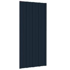 Vidaxl Strešné panely 36 ks pozinkovaná oceľ antracitové 100x45 cm