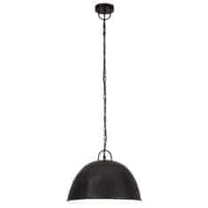 Vidaxl Industriálna vintage závesná lampa 25W, čierna,okrúhla 41cm E27