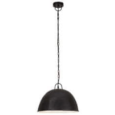 Vidaxl Industriálna vintage závesná lampa 25W, čierna,okrúhla 41cm E27