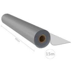 Vidaxl Chránič na stôl v rolke matný 0,9x15 m 2 mm PVC