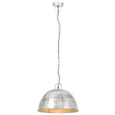 Vidaxl Industriálna vintage závesná lampa 25 W, strieborná 41 cm E27