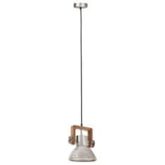 Vidaxl Industriálna závesná lampa 25 W strieborná 19 cm okrúhla E27