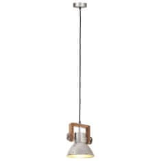 Vidaxl Industriálna závesná lampa 25 W strieborná 19 cm okrúhla E27