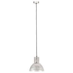 Vidaxl Závesná lampa 25 W, strieborná, okrúhla 28,5 cm E27