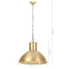 Vidaxl Závesná lampa 25 W, mosadzná, okrúhla 48 cm E27