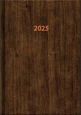 Diár 2025 Wood, denný A5