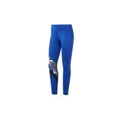 Reebok Nohavice výcvik modrá 158 - 163 cm/XS Wor Myt Aop Tight