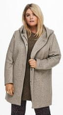 Only Carmakoma Dámsky kabát CARSEDONA LIGHT COAT OTW NOOS 15191768 Walnut MELANGE (Veľkosť 5XL/6XL)