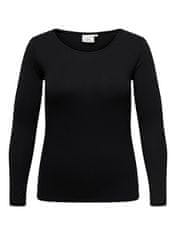 Only Carmakoma Dámske tričko CARLONNY Regular Fit 15304132 Black (Veľkosť 5XL/6XL)