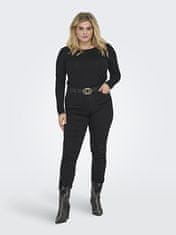 Only Carmakoma Dámske tričko CARLONNY Regular Fit 15304132 Black (Veľkosť 5XL/6XL)