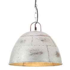 Vidaxl Industriálna vintage závesná lampa 25 W, strieborná 31 cm E27