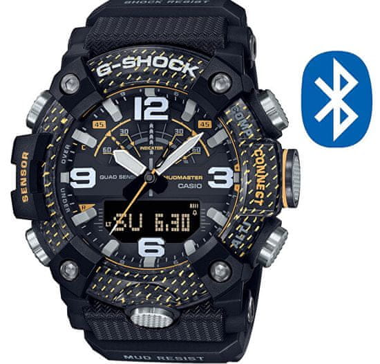 CASIO Master of G Mudmaster GG-B100Y-1AER Carbon Core Guard Bluetooth (639)