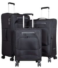 MONOPOL  Sada kufrov Cordoba Black 3-set